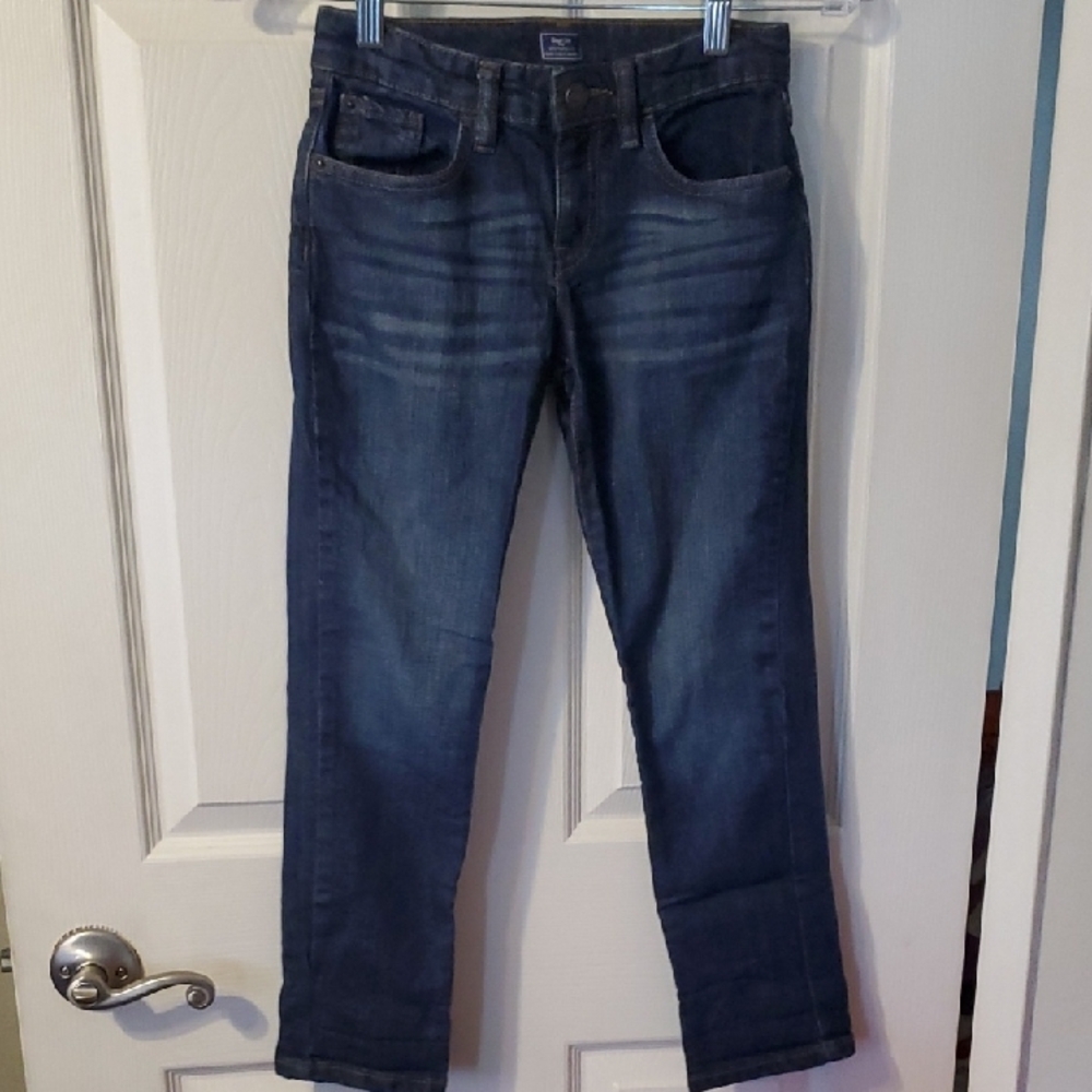 GAP Girls's Straight Leg Jeans in Dark Indigo - NEW never Worn No Tags Washed